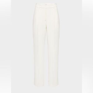 Aritzia The Effortless Pant Elegant Birch/White High-Waisted Trousers